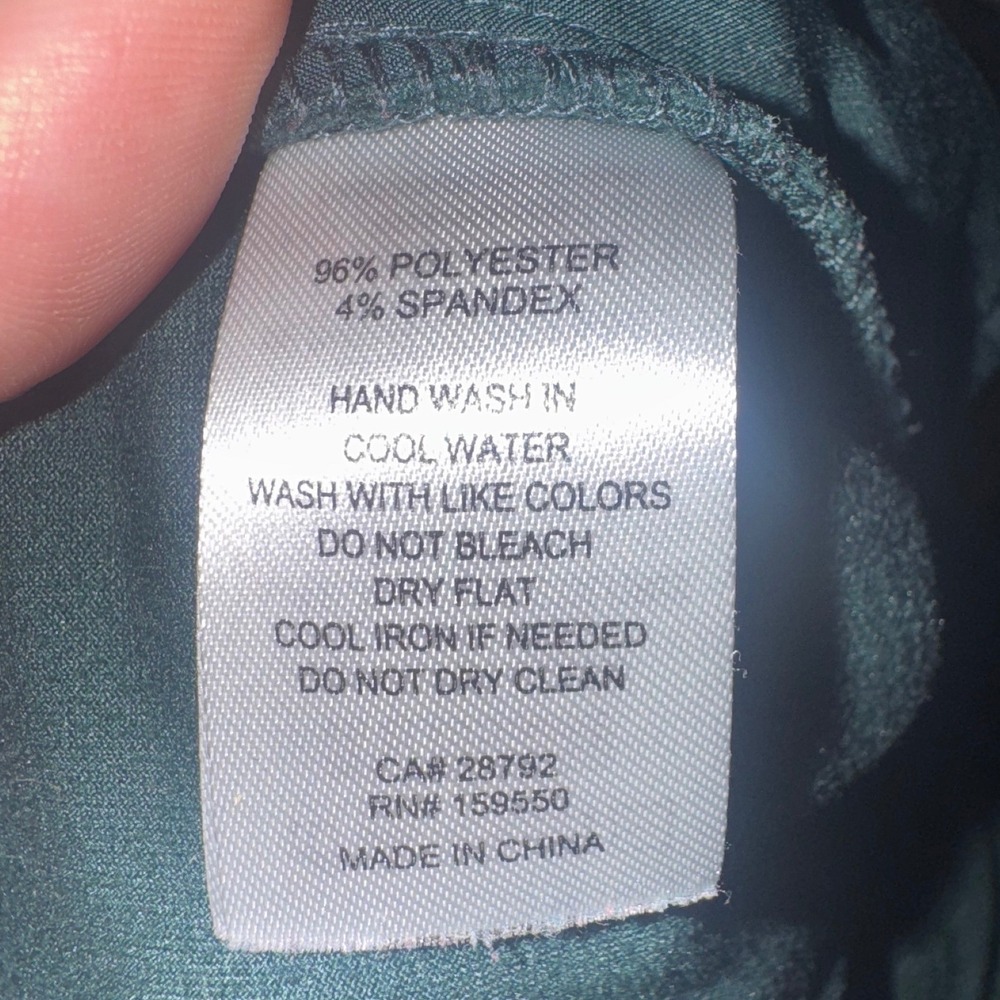 Maison d'Amelie Paris Green Velvet Gold Button Trousers Pants US 6 - Picture 5 of 5